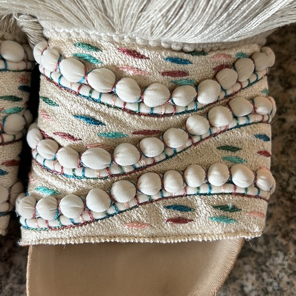 Chloe’ Fringe Nolan Slides - Picture 7 of 10